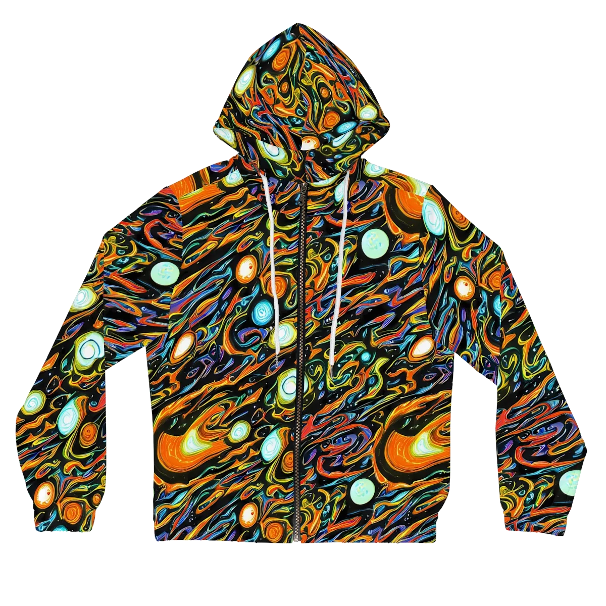 Solar Rush on Women's Full-Zip Hoodie — Front