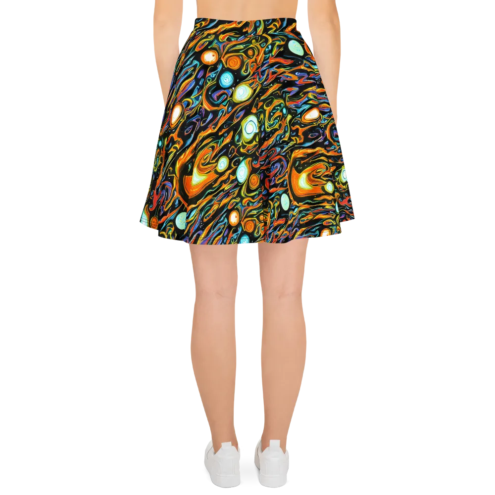 Solar Rush on Skater Skirt — Back