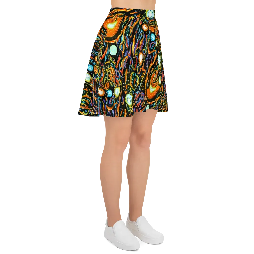 Solar Rush on Skater Skirt — Right