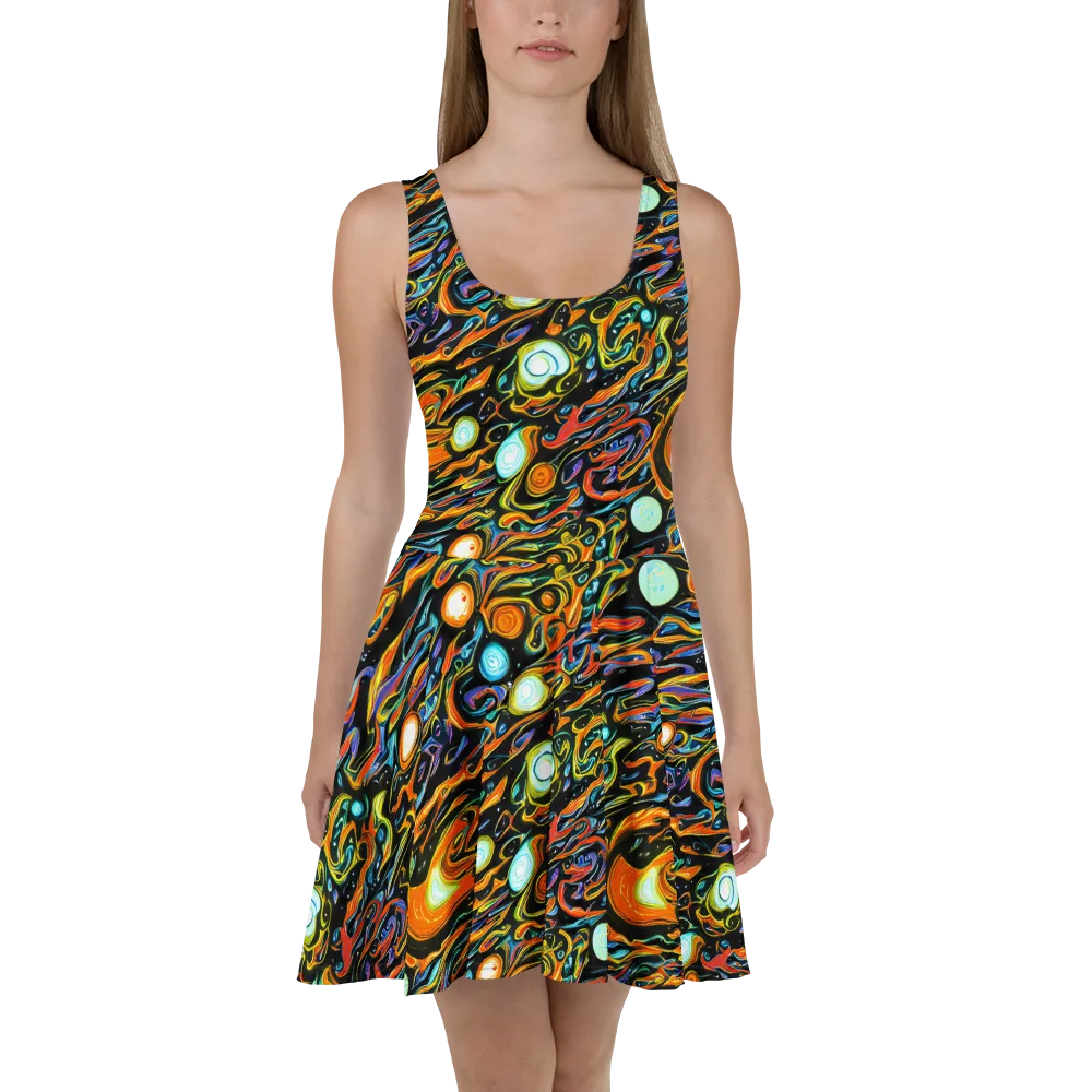 Solar Rush on Skater Dress — Front