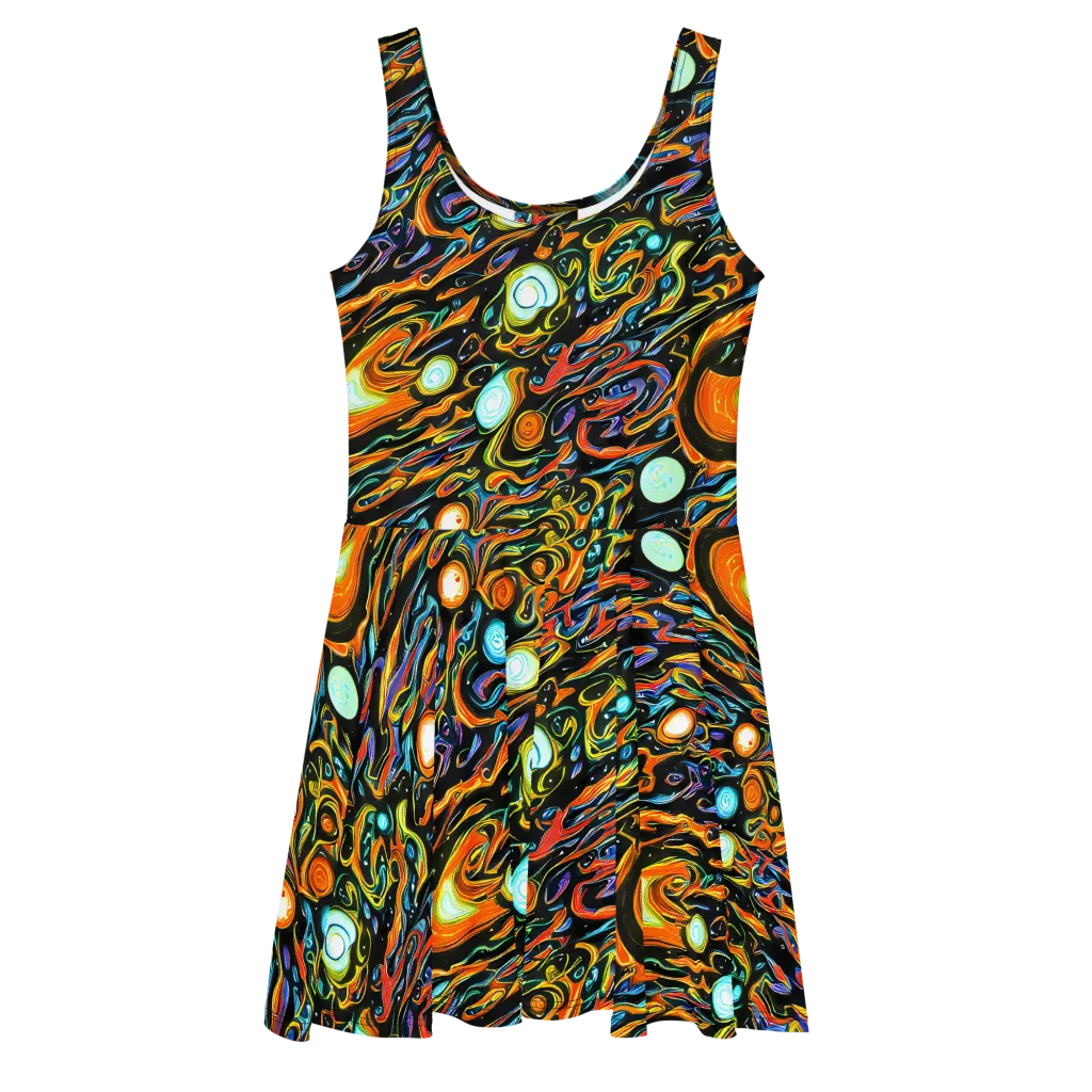 Solar Rush on Skater Dress — Front