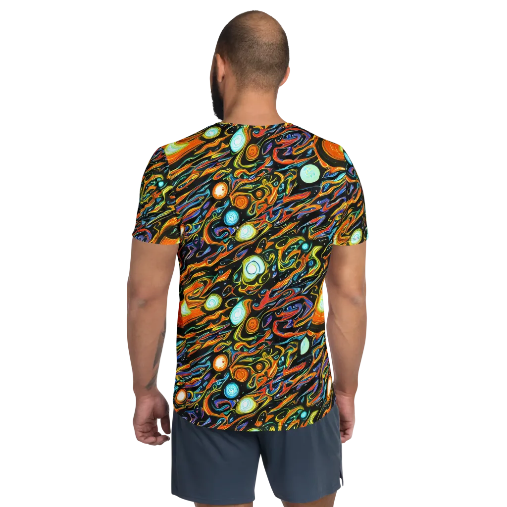 Solar Rush on Men's Athletic T-Shirt — Back
