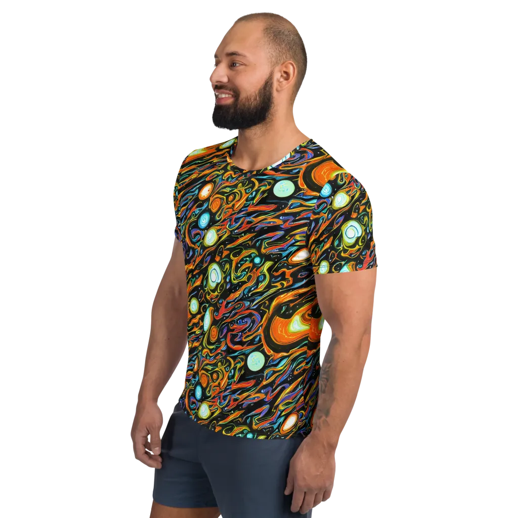 Solar Rush on Men's Athletic T-Shirt — Left
