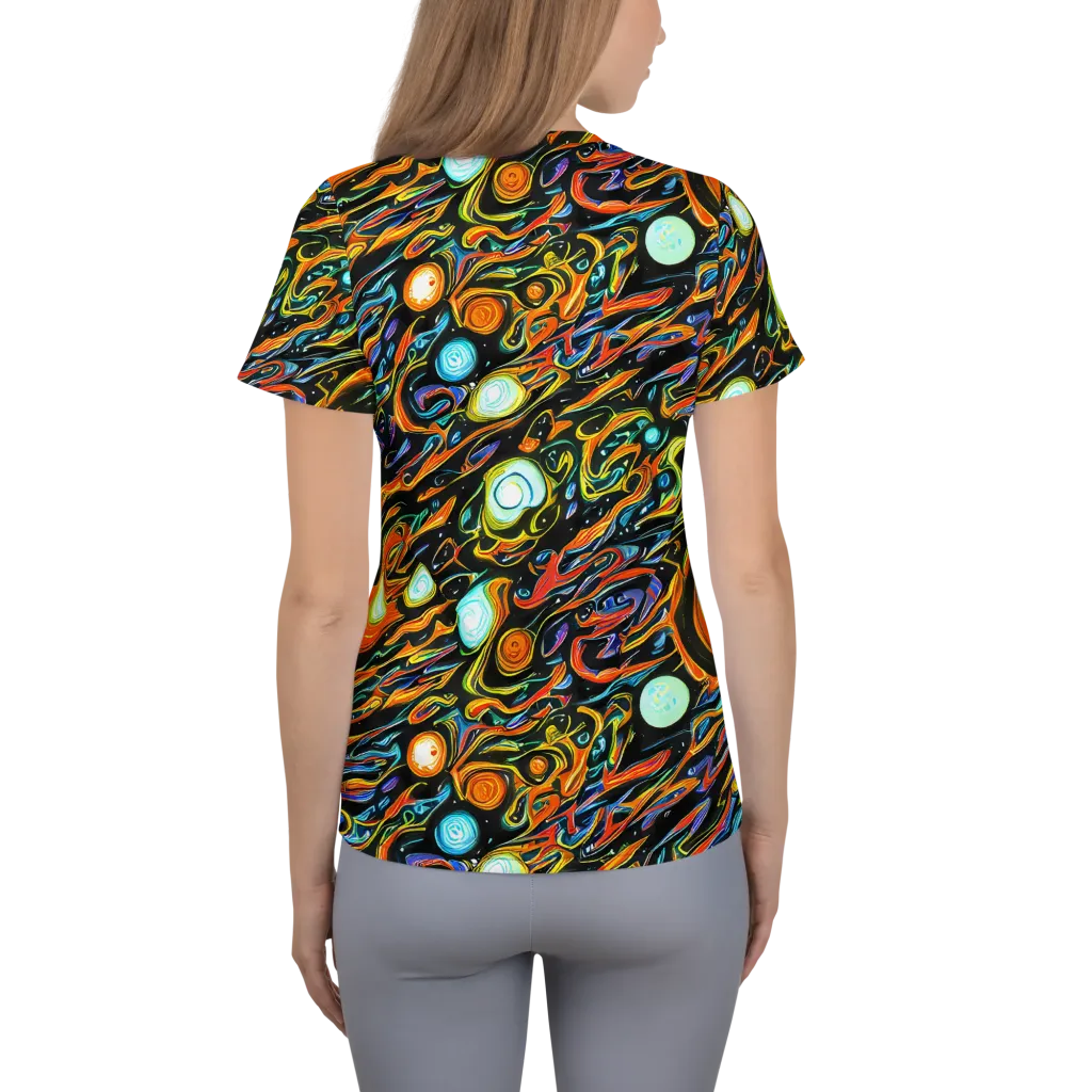 Solar Rush on Women's Athletic T-Shirt — Back