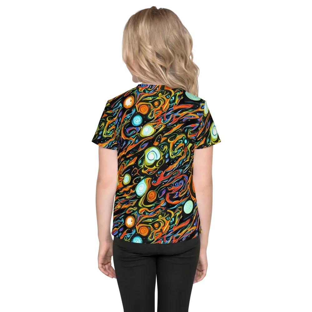 Solar Rush on Kids Crew Neck T-Shirt — Back