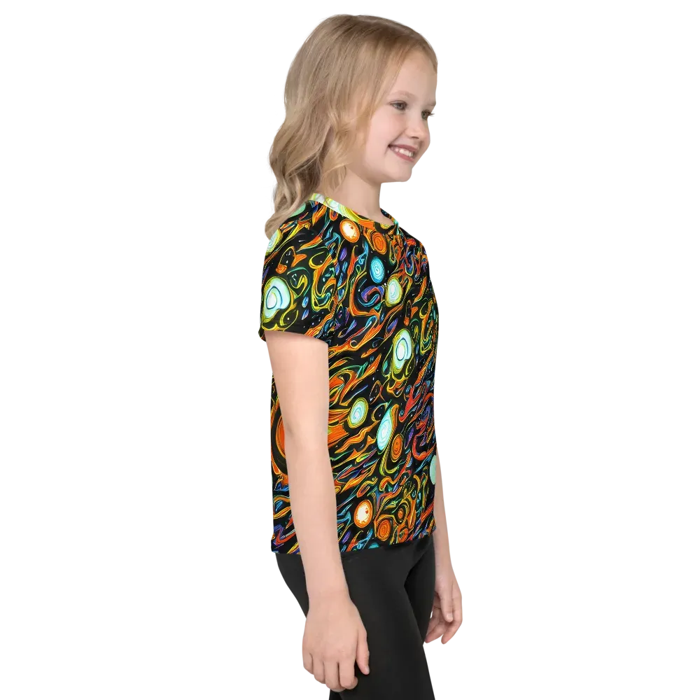 Solar Rush on Kids Crew Neck T-Shirt — Right