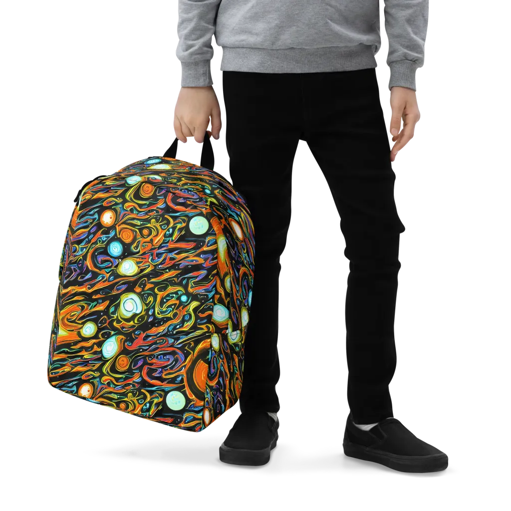 Solar Rush on Minimalist Backpack — Zoomed-in
