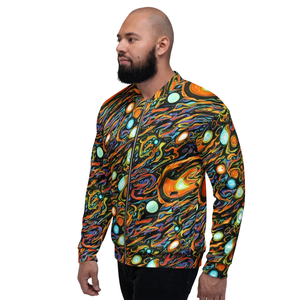 Solar Rush on Bomber Jacket — Left