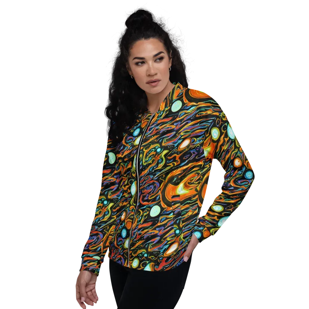 Solar Rush on Bomber Jacket — Left