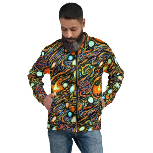 Solar Rush on a Bomber Jacket