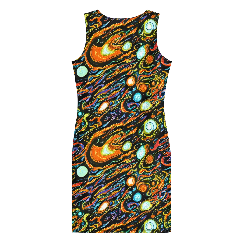 Solar Rush on Bodycon Dress — Back