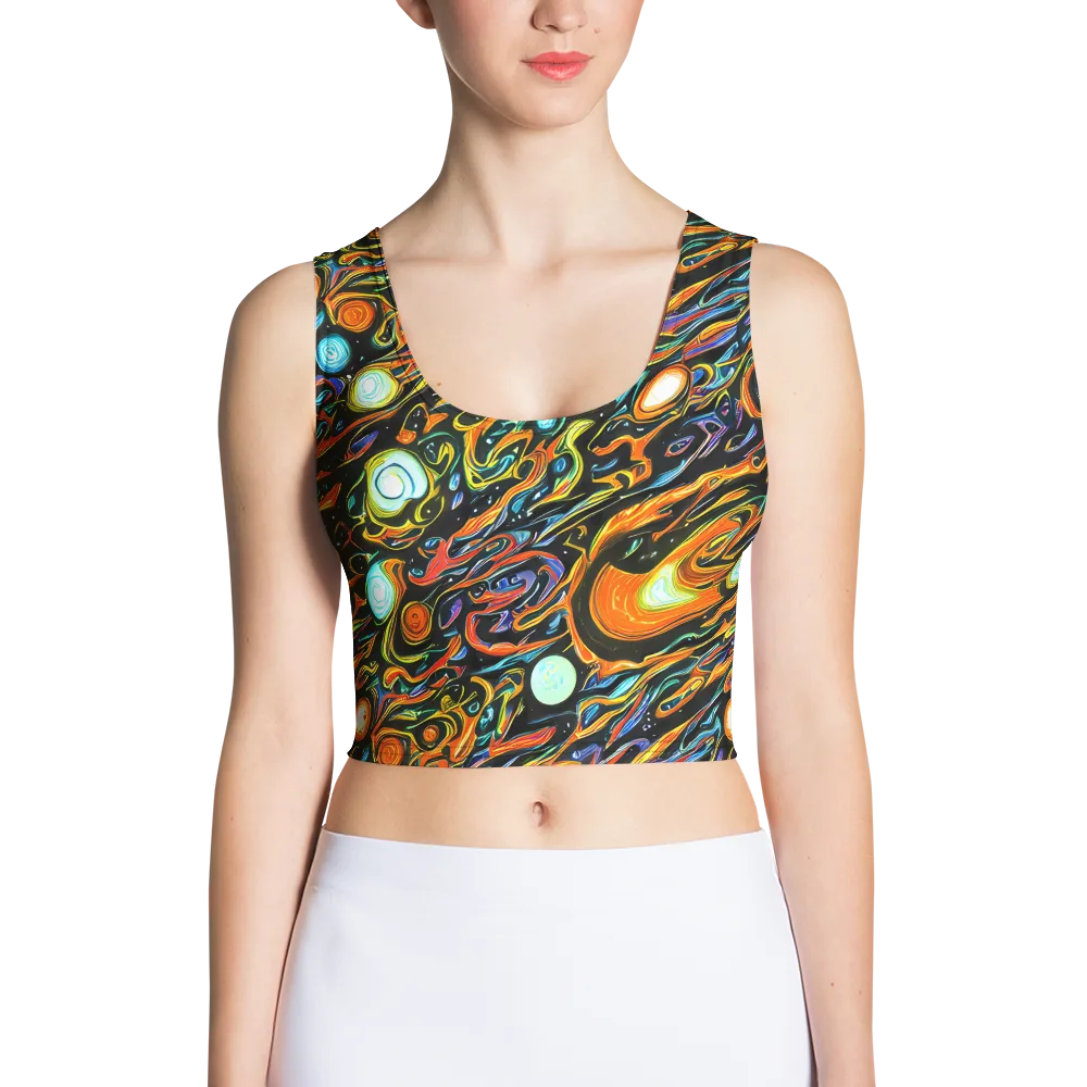 Solar Rush on Crop Top — Front
