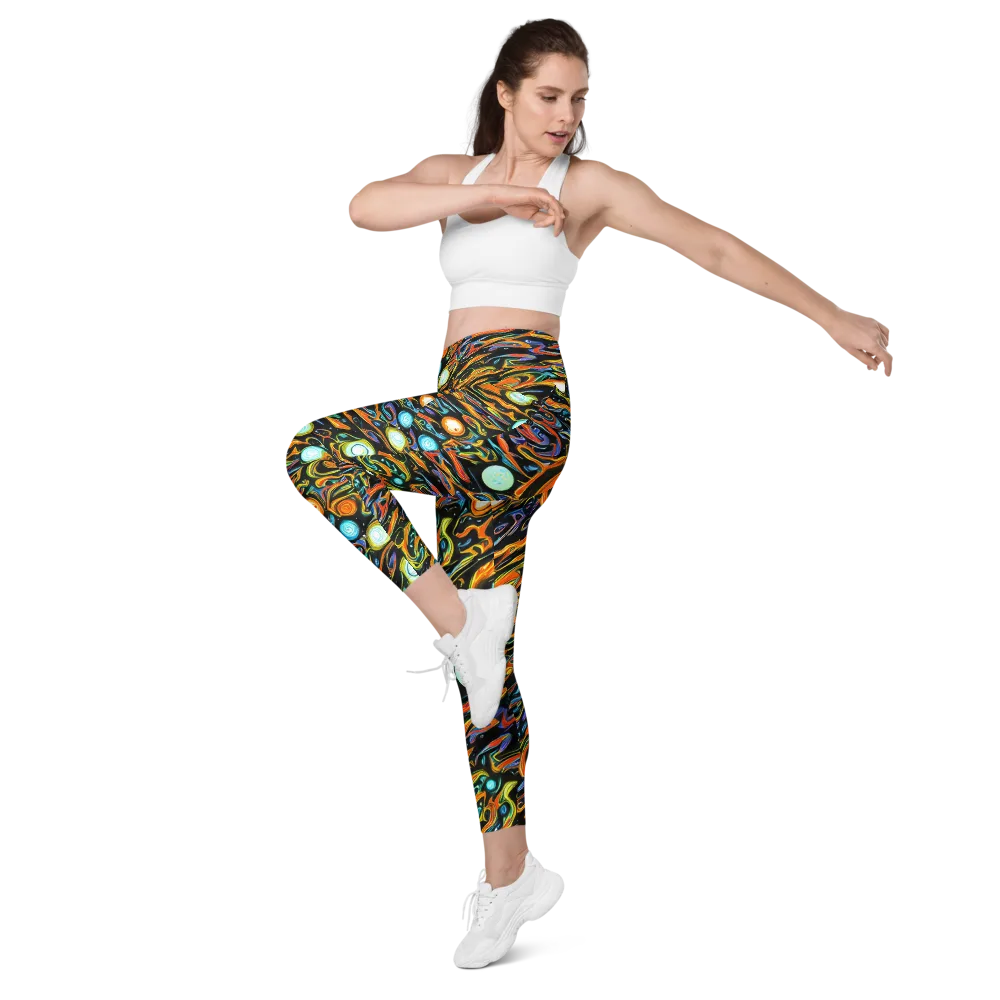 Solar Rush on Leggings with Pockets — Left Front