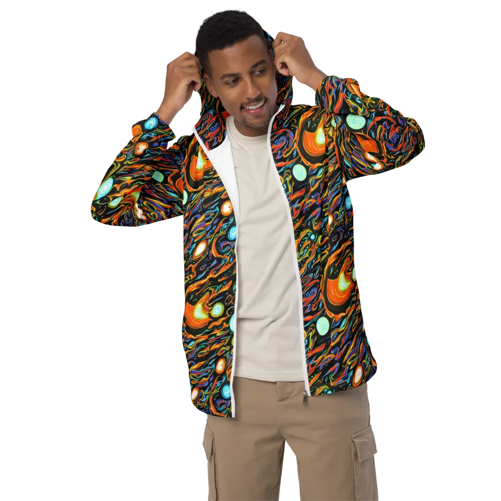 Solar Rush on Men's Windbreaker — Front