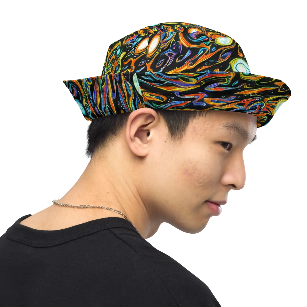 Solar Rush on Reversible Bucket Hat — Right Outside