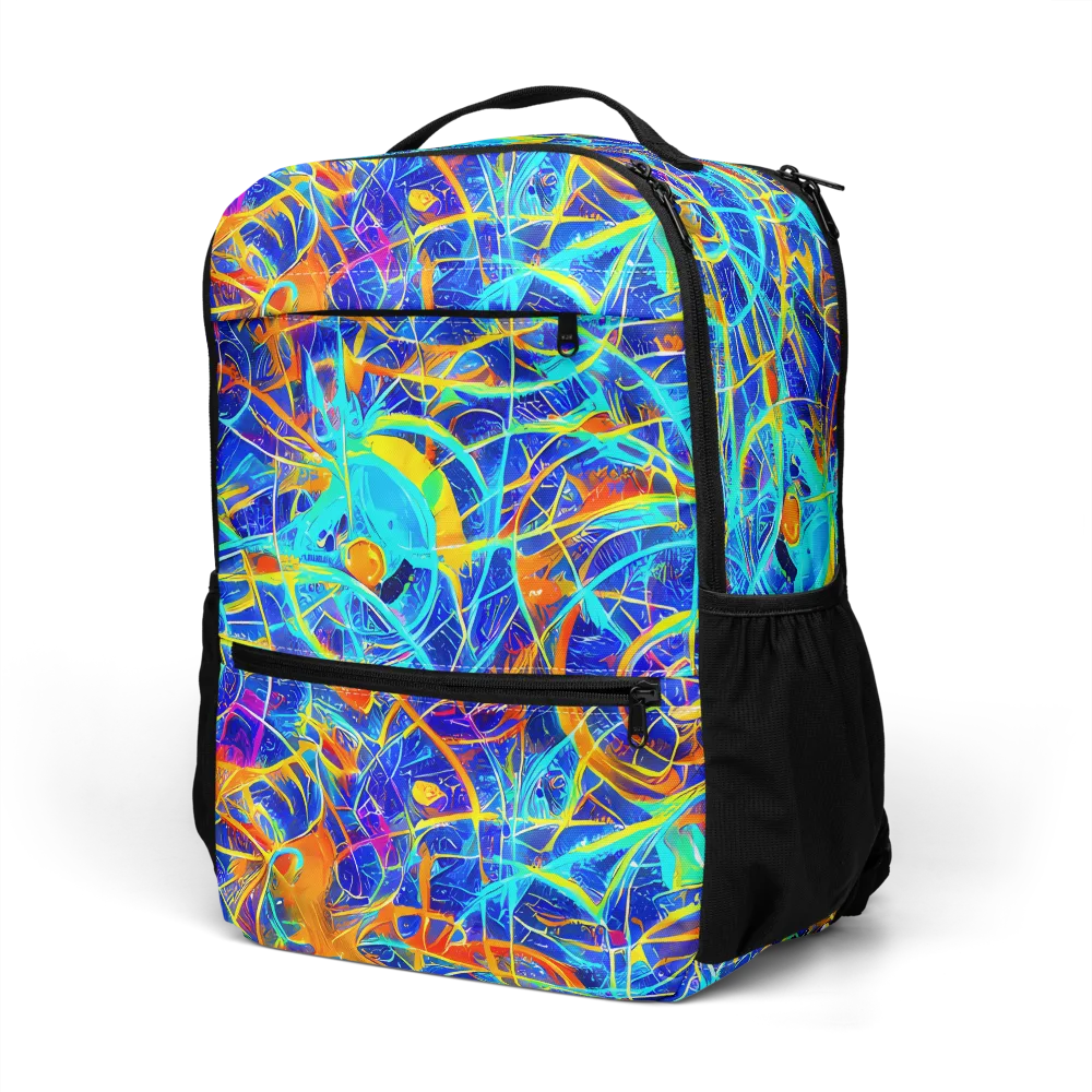 Neon Entanglement on Utility Backpack — Left Front