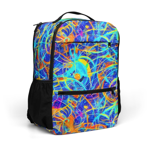 Neon Entanglement on a Utility Backpack