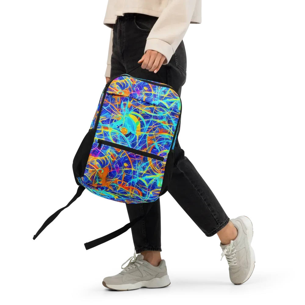 Neon Entanglement on Utility Backpack — Front