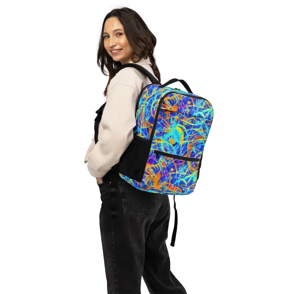 Neon Entanglement on Utility Backpack — Back