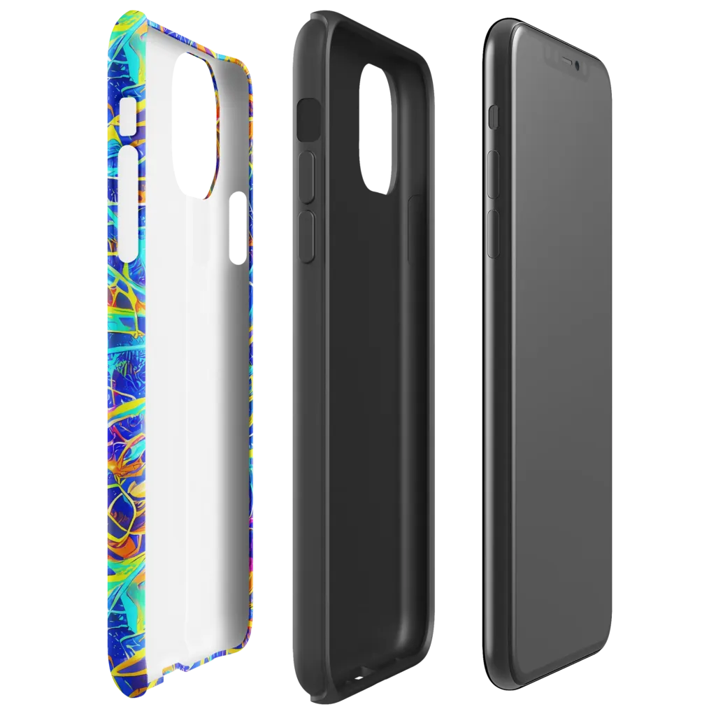 Neon Entanglement on Tough Case for iPhone® — Right