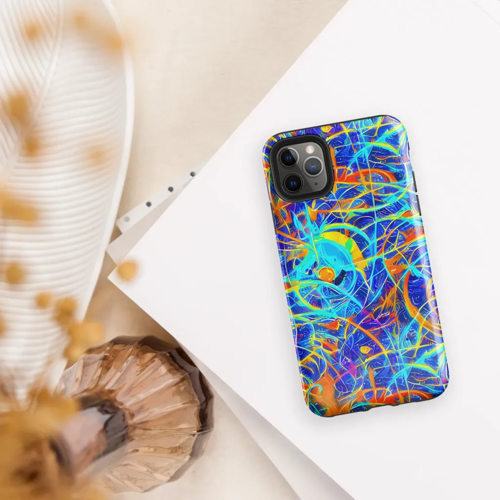 Neon Entanglement on Tough Case for iPhone® — Front