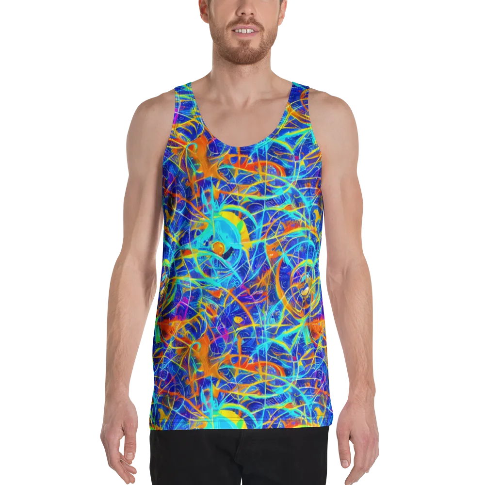 Neon Entanglement on Men's Tank Top — Front