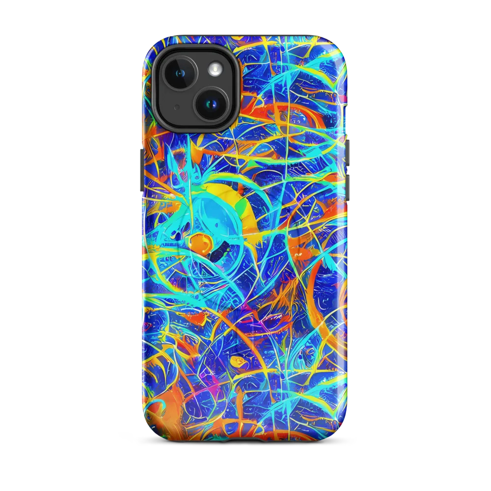 Neon Entanglement on MagSafe Tough Case for iPhone® — Front