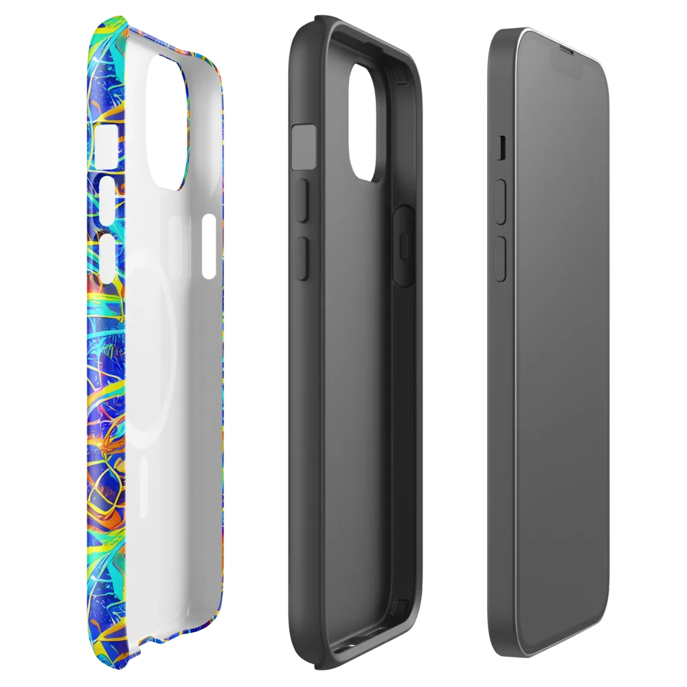 Neon Entanglement on MagSafe Tough Case for iPhone® — Front