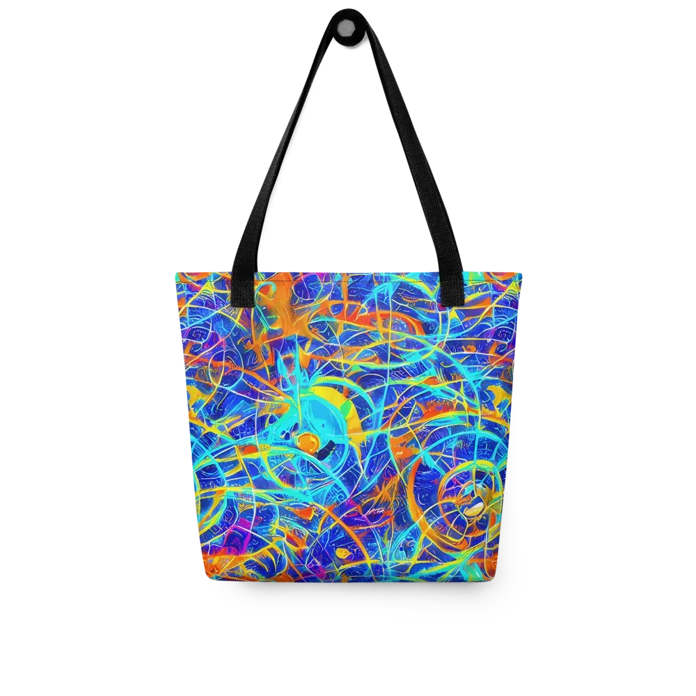 Neon Entanglement on Tote Bag — Front