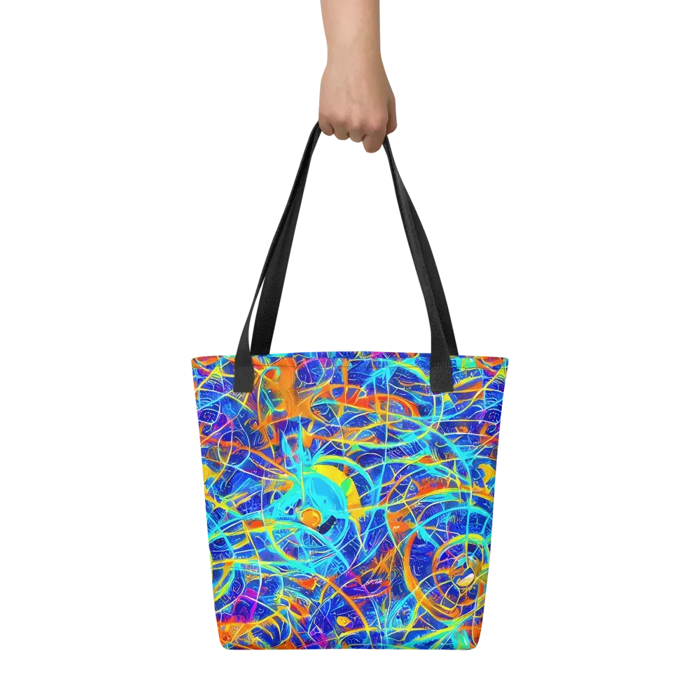 Neon Entanglement on Tote Bag — Front