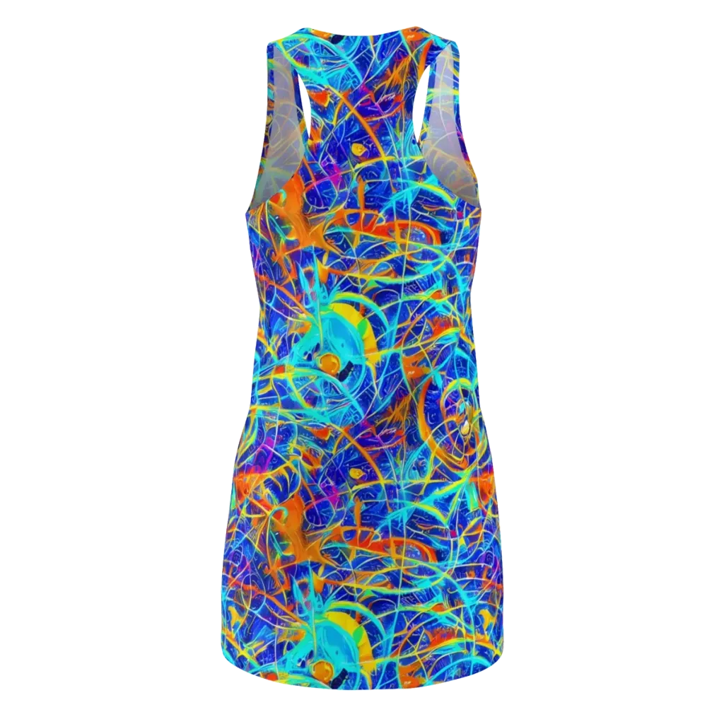 Neon Entanglement on Racerback Dress — Back