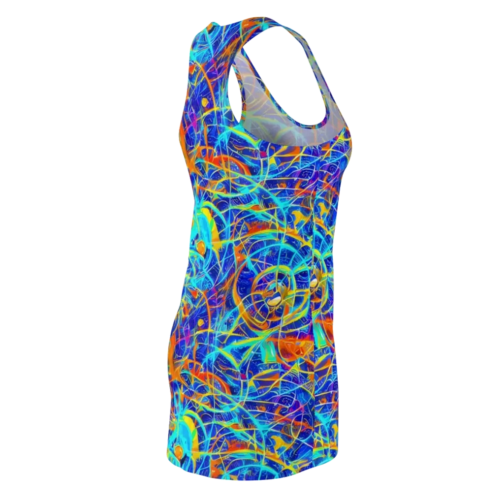 Neon Entanglement on Racerback Dress — Back Side