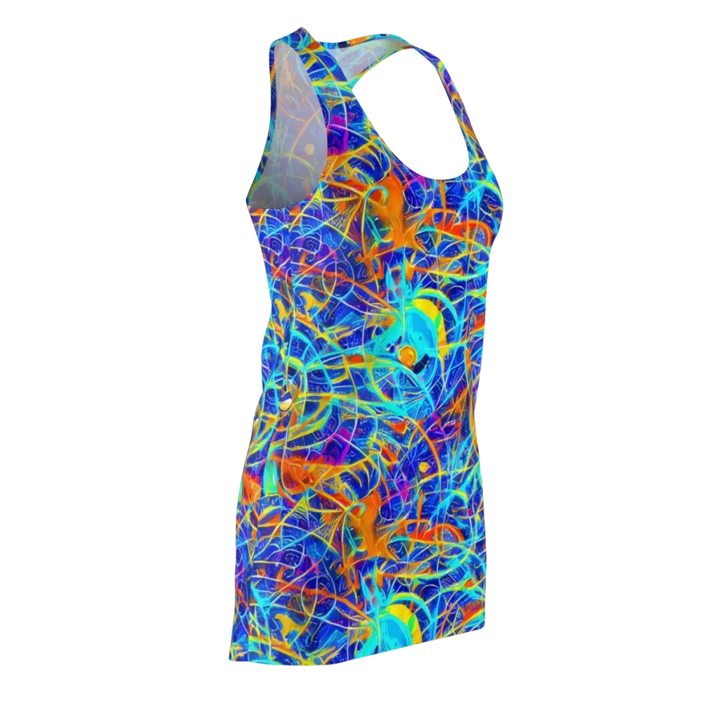 Neon Entanglement on Racerback Dress — Front Side