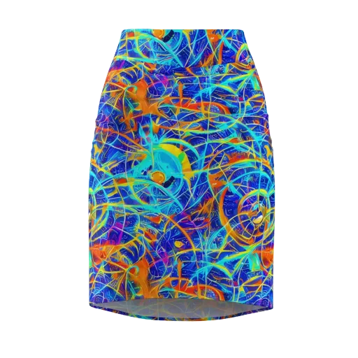 Neon Entanglement on a Pencil Skirt
