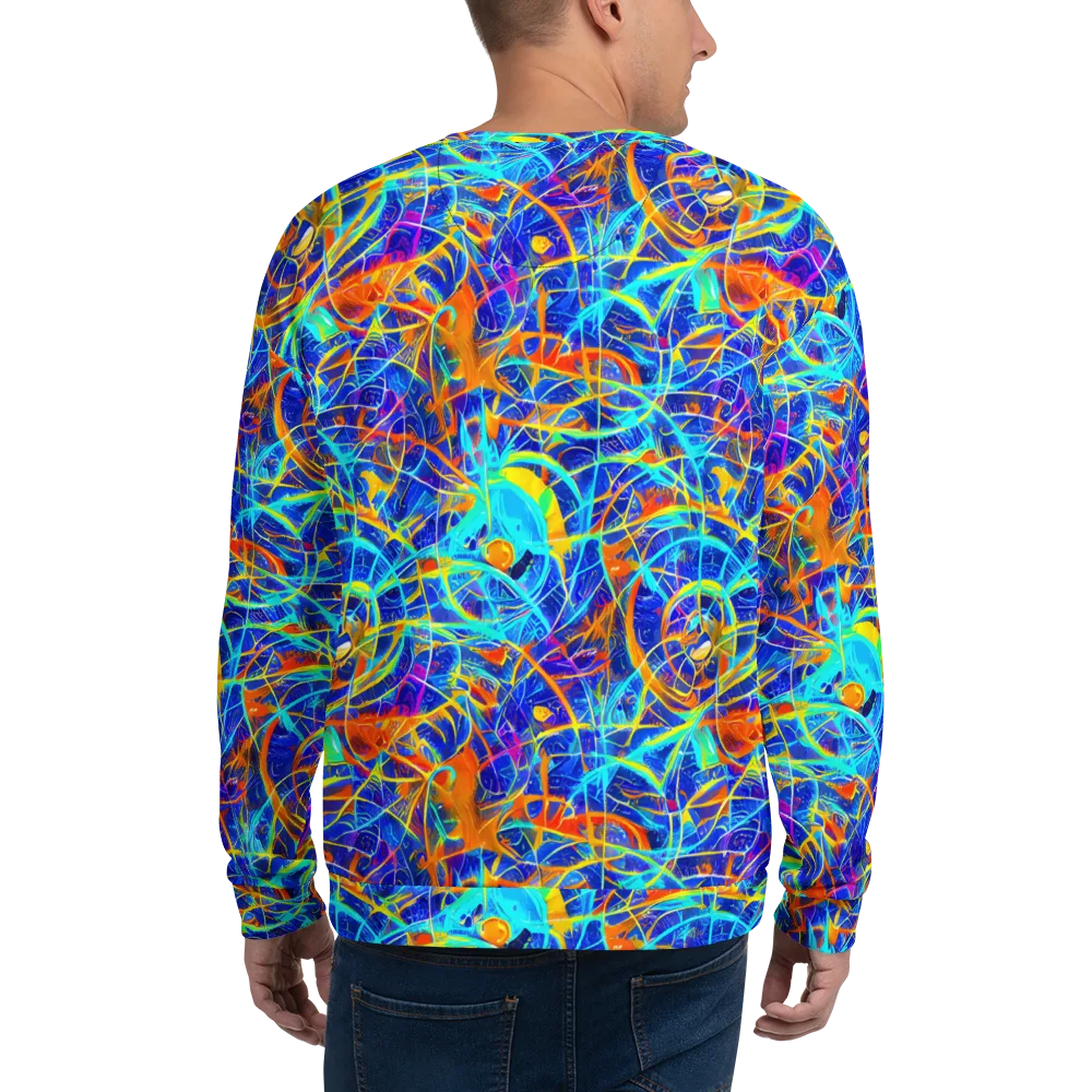 Neon Entanglement on Sweatshirt — Back