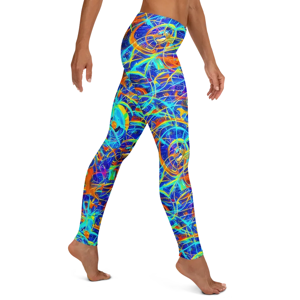 Neon Entanglement on Leggings — Right