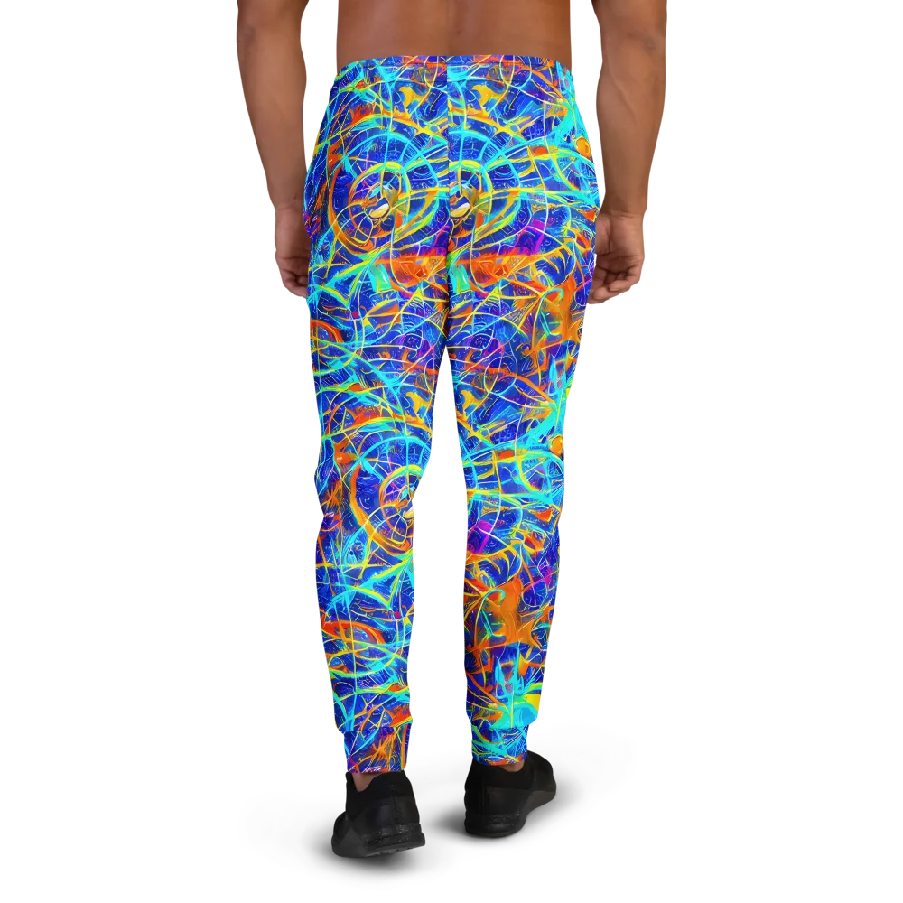 Neon Entanglement on Men's Joggers — Back