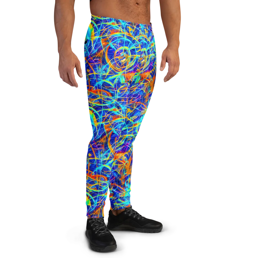 Neon Entanglement on Men's Joggers — Right
