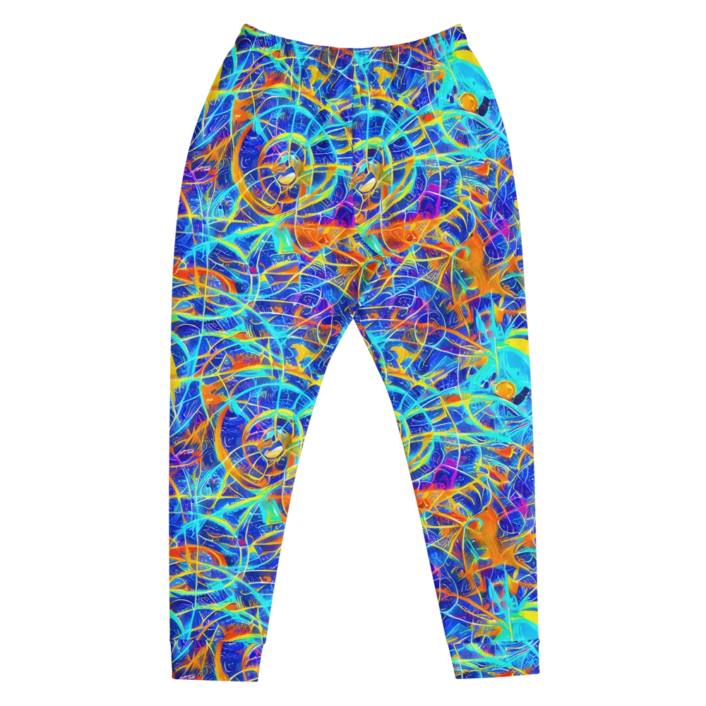 Neon Entanglement on Men's Joggers — Front