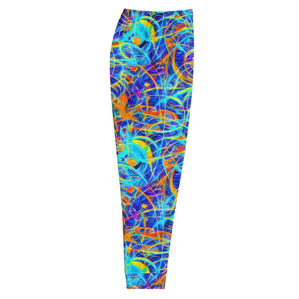 Neon Entanglement on Men's Joggers — Right