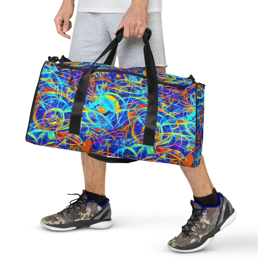 Neon Entanglement on Duffle Bag — Front