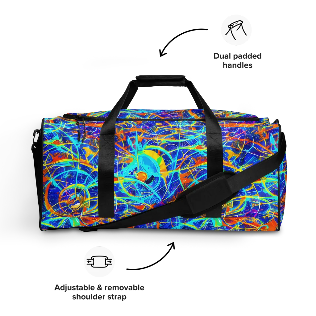 Neon Entanglement on Duffle Bag — Front