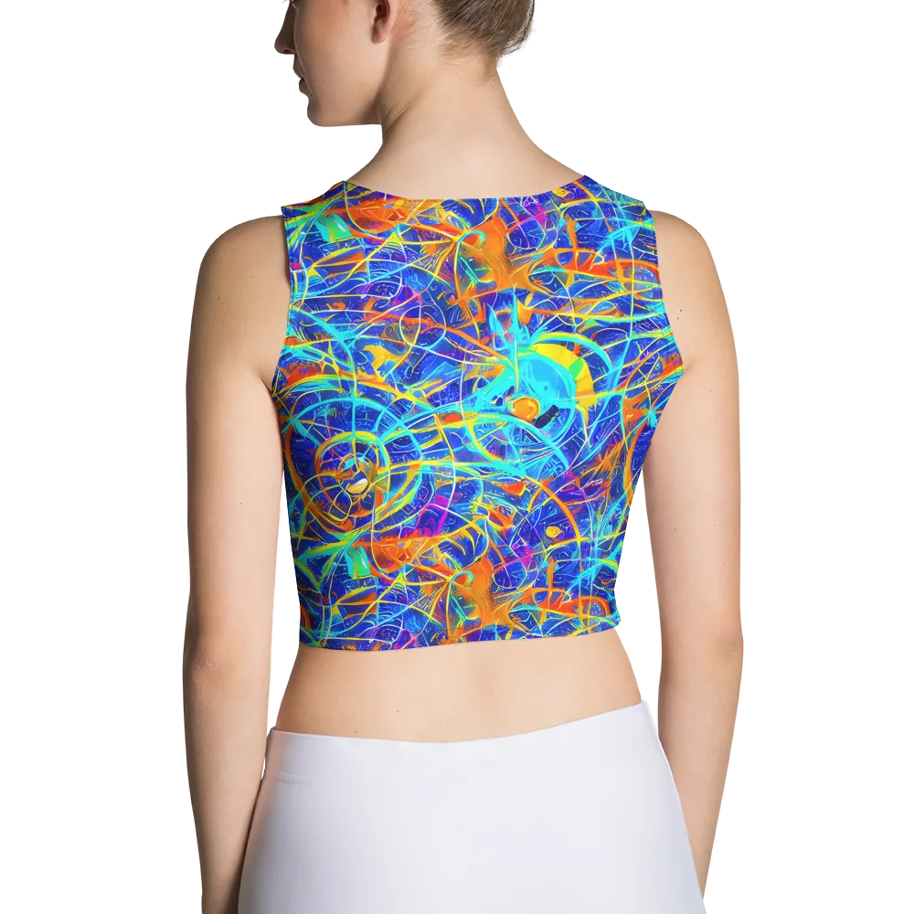 Neon Entanglement on Crop Top — Back