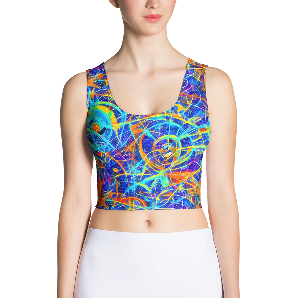 Neon Entanglement on Crop Top — Front