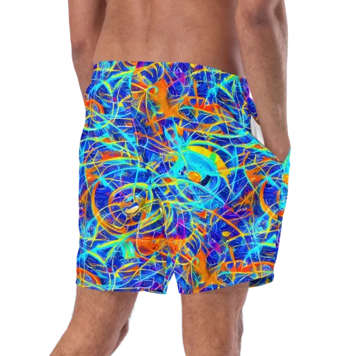 Neon Entanglement on a Swim Trunks