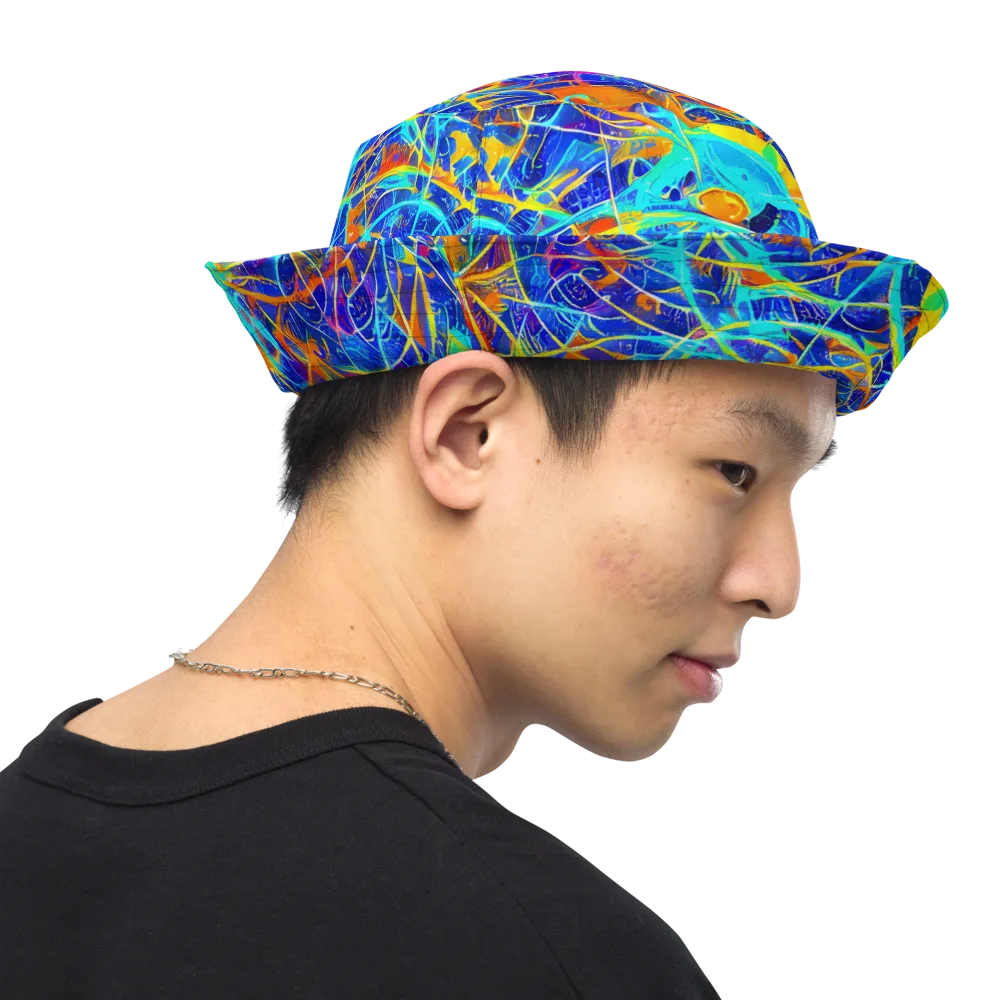 Neon Entanglement on Reversible Bucket Hat — Right Outside