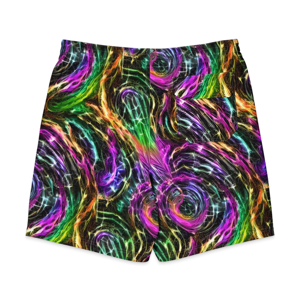 Liquid Riot on Men's Board Shorts — Back