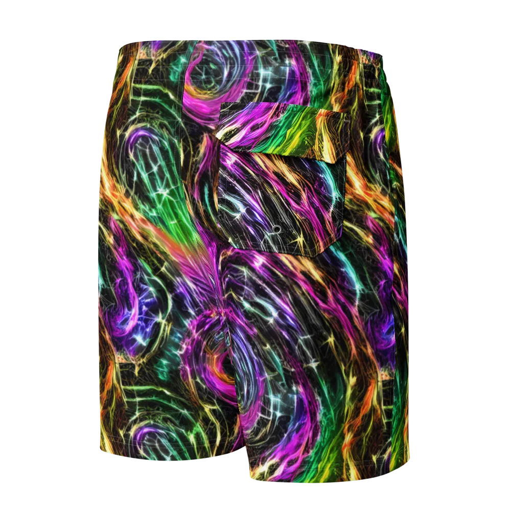 Liquid Riot on Men's Board Shorts — Back