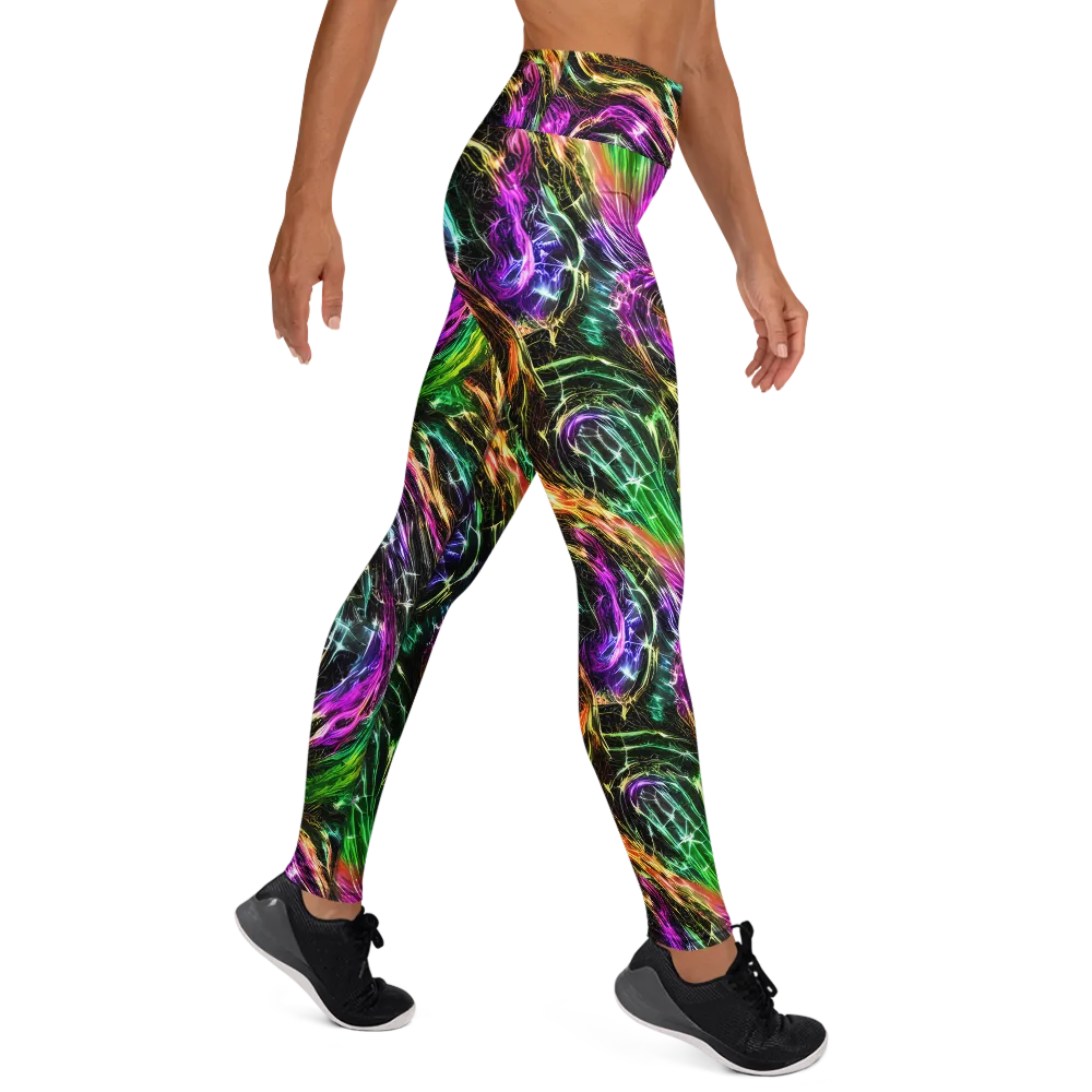 Liquid Riot on Yoga Leggings — Right