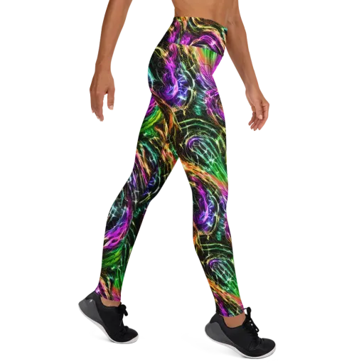 Liquid Riot on a Yoga Leggings